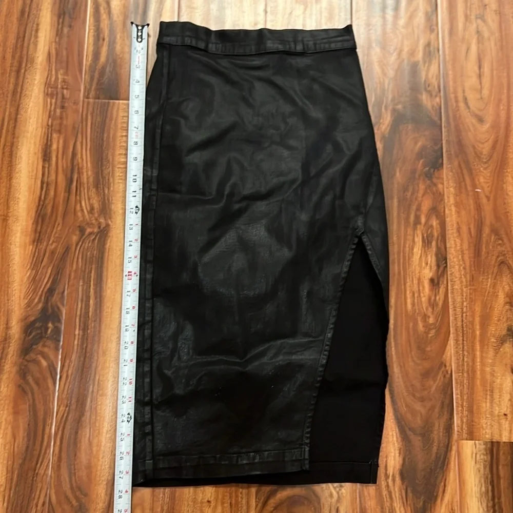 7 For All Mankind - Faux Leather Maxi Skirt - Size 24